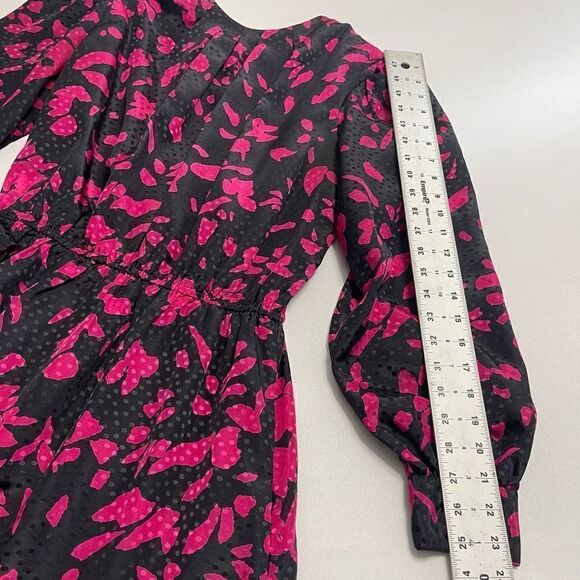 Hal Ferman VTG Purple Black Dress Size 16 Union Made - Picture 6 of 8